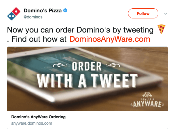 Order pizzas with Domino’s bots 