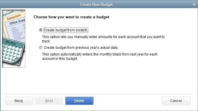 How to Create a Budget in QuickBooks - Step 4