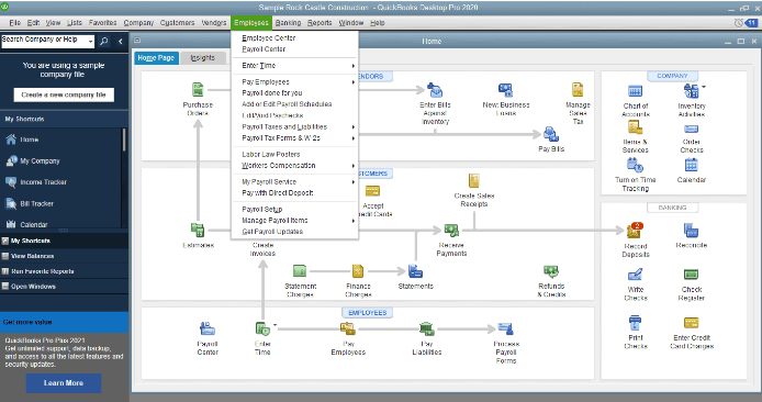 How to set up QuickBooks payroll - Step 1