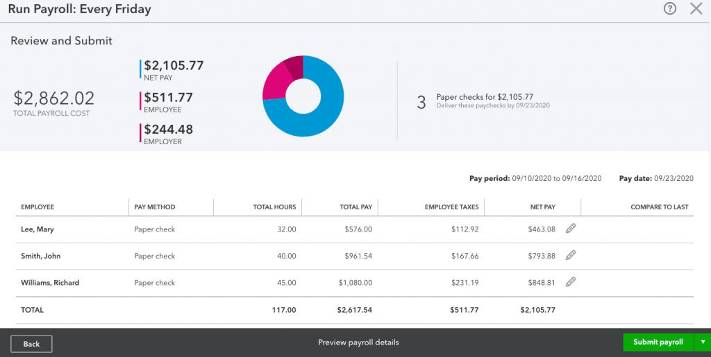 Preview Payroll