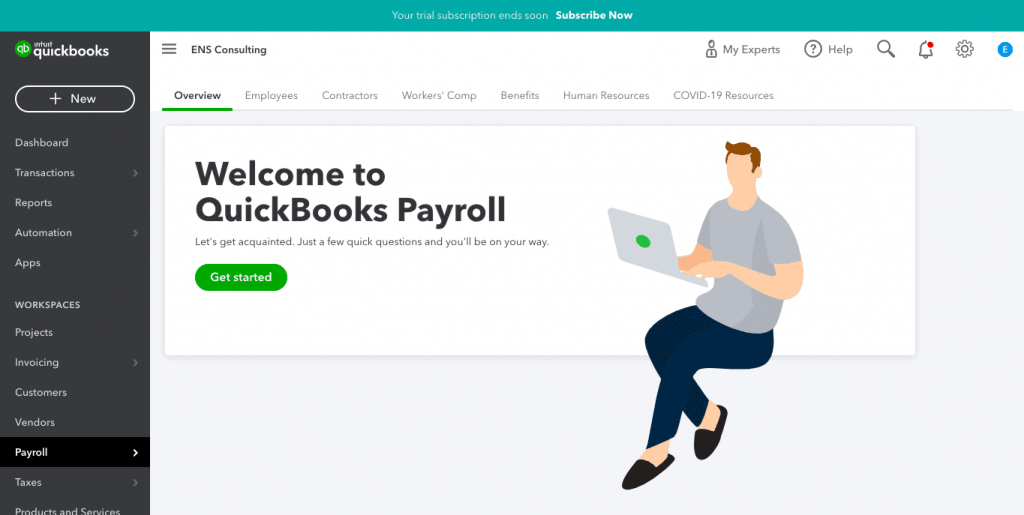 Sign Up for Payroll