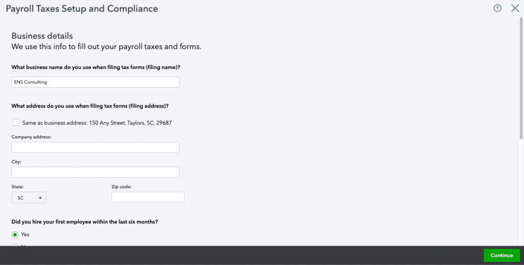 Set Up Payroll Taxes