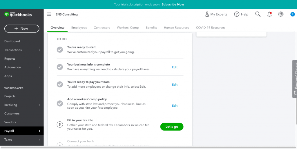 How To Set Up Payroll In Quickbooks Online Step 7 1024x517 