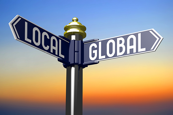 what is local marketing local versus global