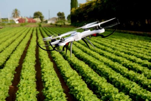Drones used in agriculture