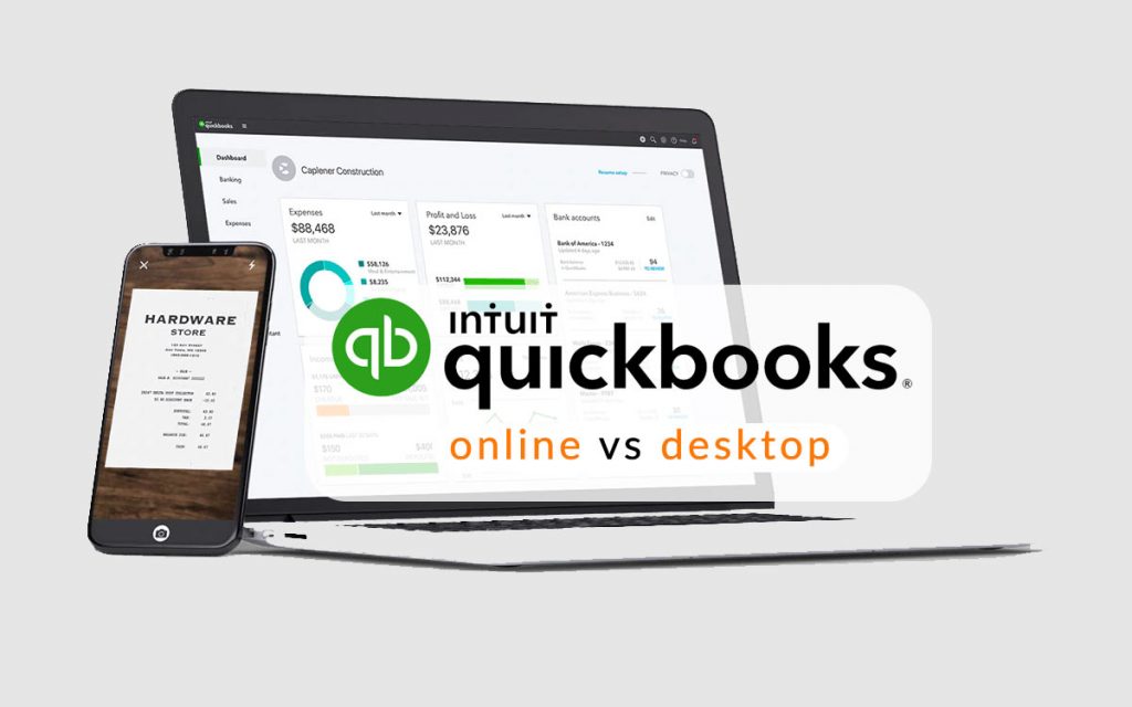 Quickbook online and quickbook desktop