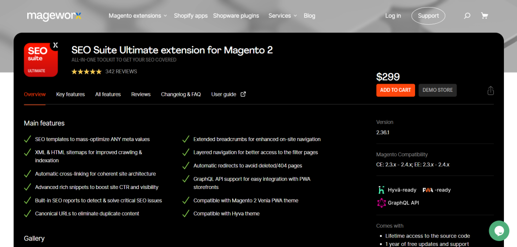 SEO Suite Ultimate Extension for Magento 2 by Mageworx
