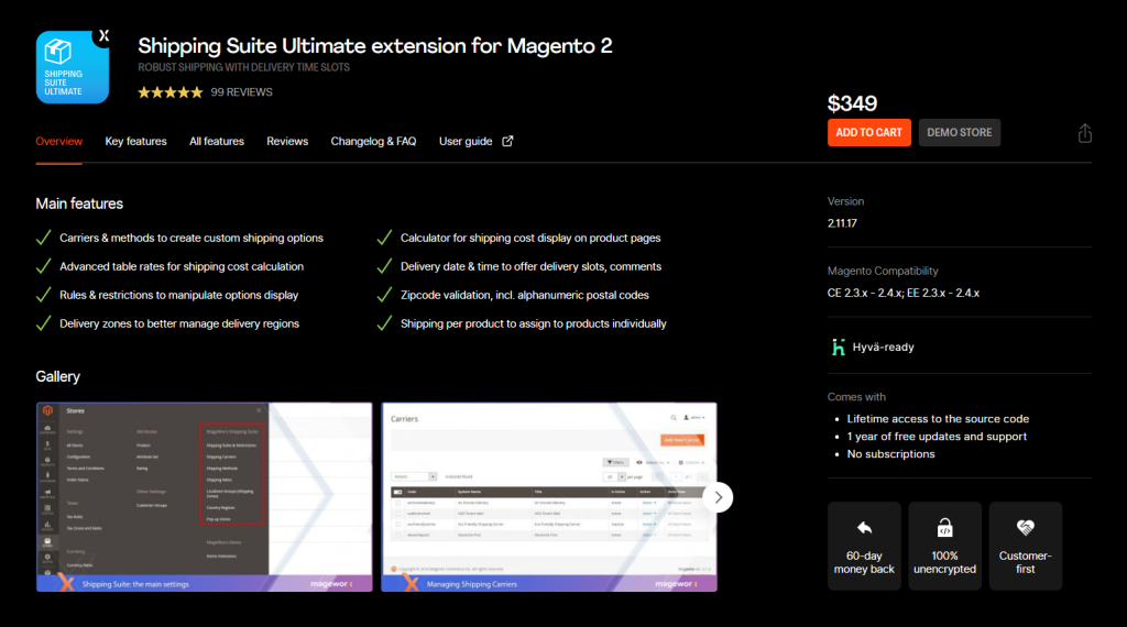 MageWorx Shipping extension