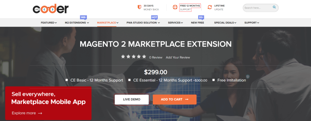 Magento 2 Marketplace extension by Land Of Coder