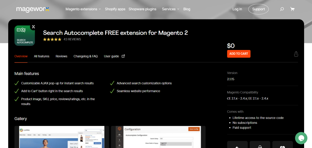 Search Autocomplete for Magento 2 by Mageworx
